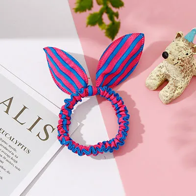 25 Styles Cute Rabbit Ears Rubber Bands