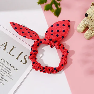 25 Styles Cute Rabbit Ears Rubber Bands