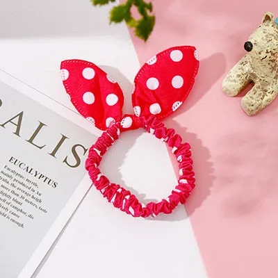 25 Styles Cute Rabbit Ears Rubber Bands