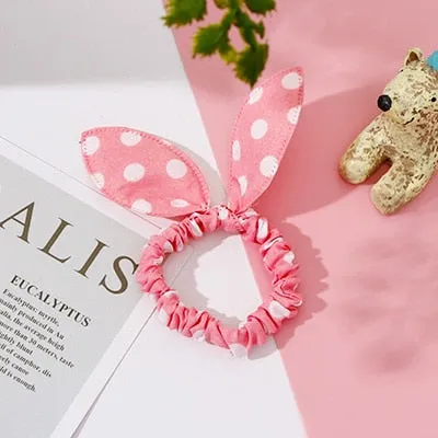 25 Styles Cute Rabbit Ears Rubber Bands