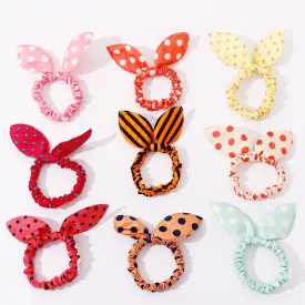 25 Styles Cute Rabbit Ears Rubber Bands