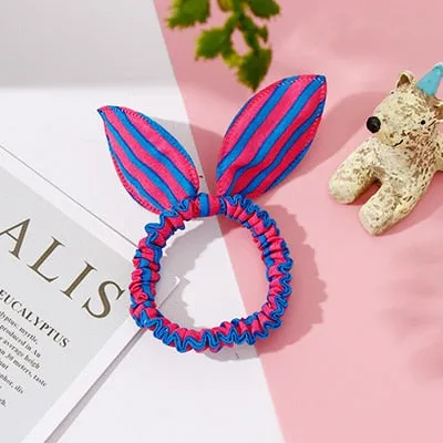 25 Styles Cute Rabbit Ears Rubber Bands