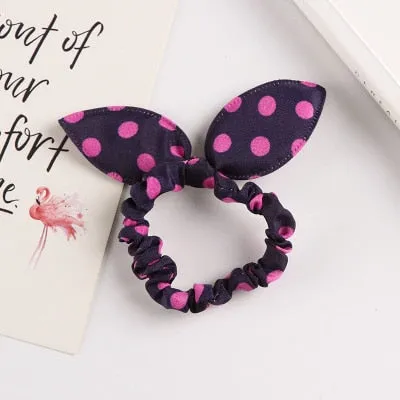 25 Styles Cute Rabbit Ears Rubber Bands