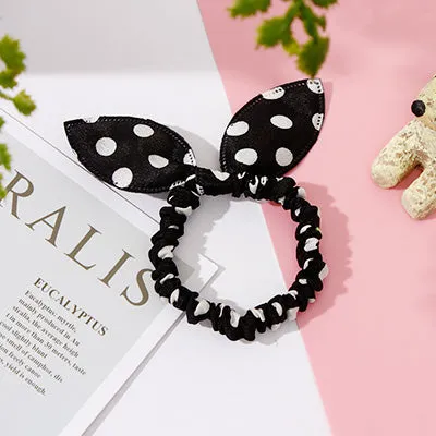 25 Styles Cute Rabbit Ears Rubber Bands