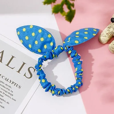 25 Styles Cute Rabbit Ears Rubber Bands
