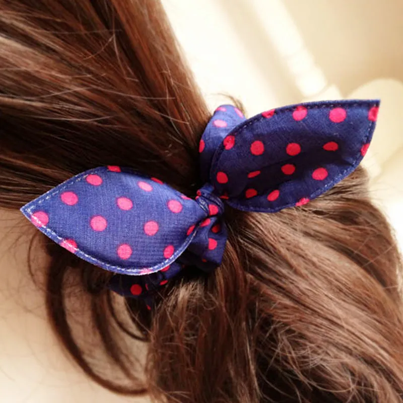 25 Styles Cute Rabbit Ears Rubber Bands