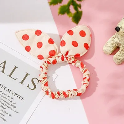25 Styles Cute Rabbit Ears Rubber Bands