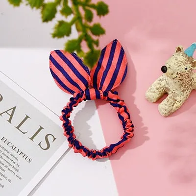 25 Styles Cute Rabbit Ears Rubber Bands