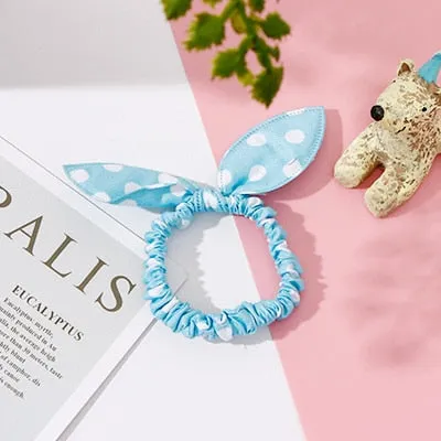 25 Styles Cute Rabbit Ears Rubber Bands