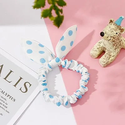 25 Styles Cute Rabbit Ears Rubber Bands