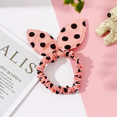 25 Styles Cute Rabbit Ears Rubber Bands