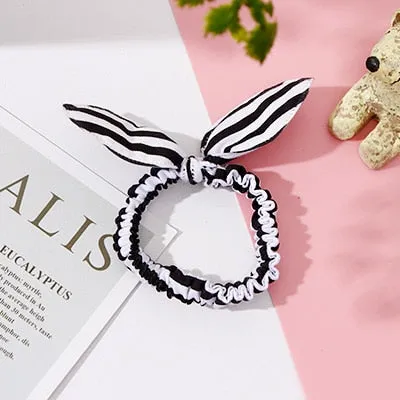 25 Styles Cute Rabbit Ears Rubber Bands