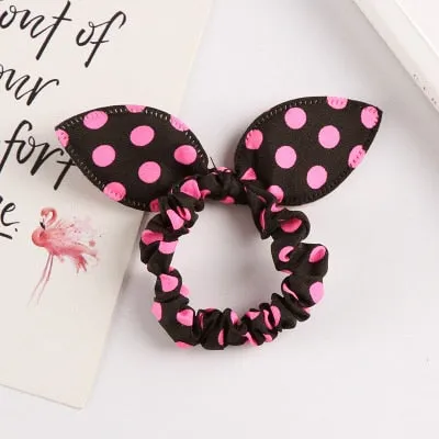 25 Styles Cute Rabbit Ears Rubber Bands