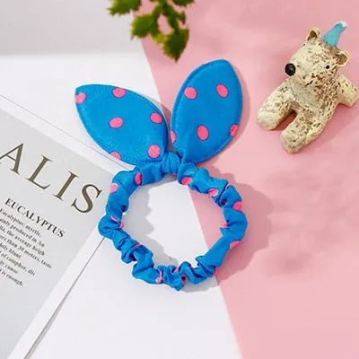 25 Styles Cute Rabbit Ears Rubber Bands