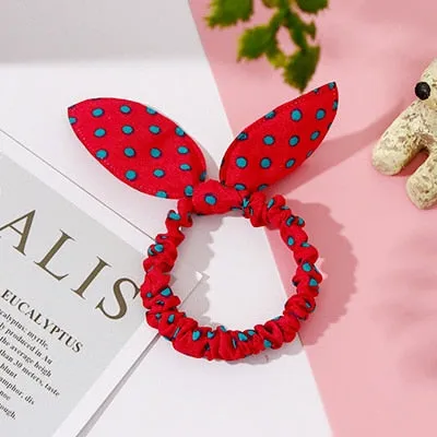 25 Styles Cute Rabbit Ears Rubber Bands