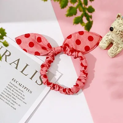 25 Styles Cute Rabbit Ears Rubber Bands