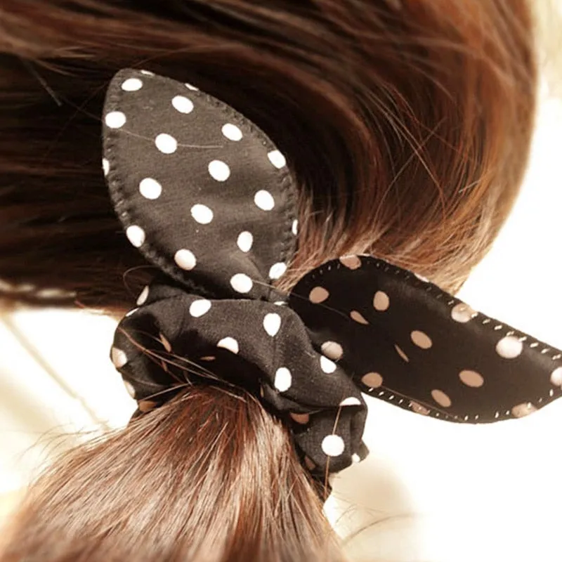 25 Styles Cute Rabbit Ears Rubber Bands