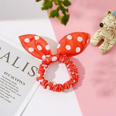 25 Styles Cute Rabbit Ears Rubber Bands
