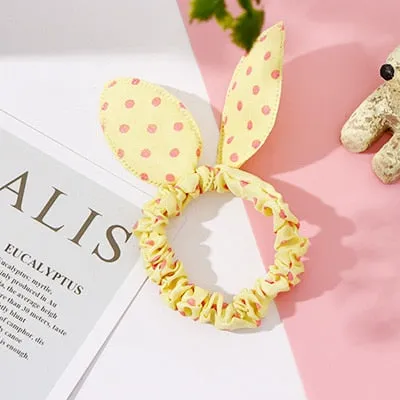 25 Styles Cute Rabbit Ears Rubber Bands