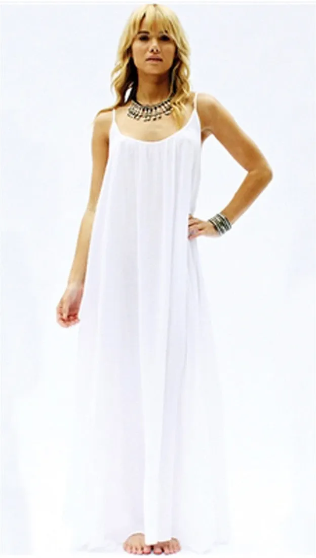 9Seed Tulum Dress in White as seen on Kourtney Kardashian