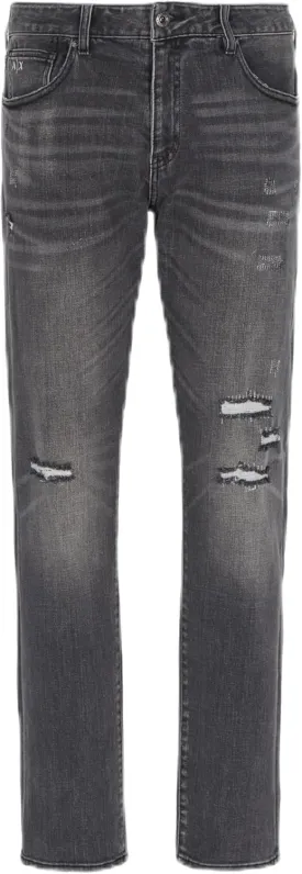 Armani Exchange Men's Slim Fit Stretch Cotton Denim 5 Pocket Pant
