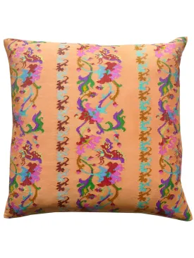 Burmese Silk Pillow Peach