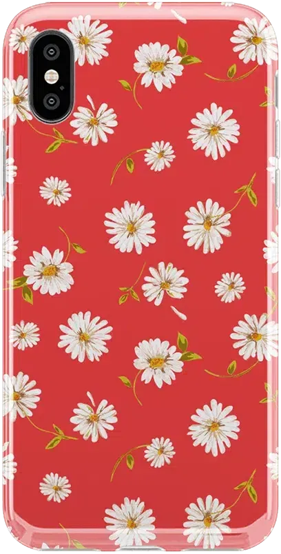 Daisy Daydream | Red Coral Floral Case