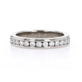 Diamond 0.99cttw Channel Set Eternity Band 14KW