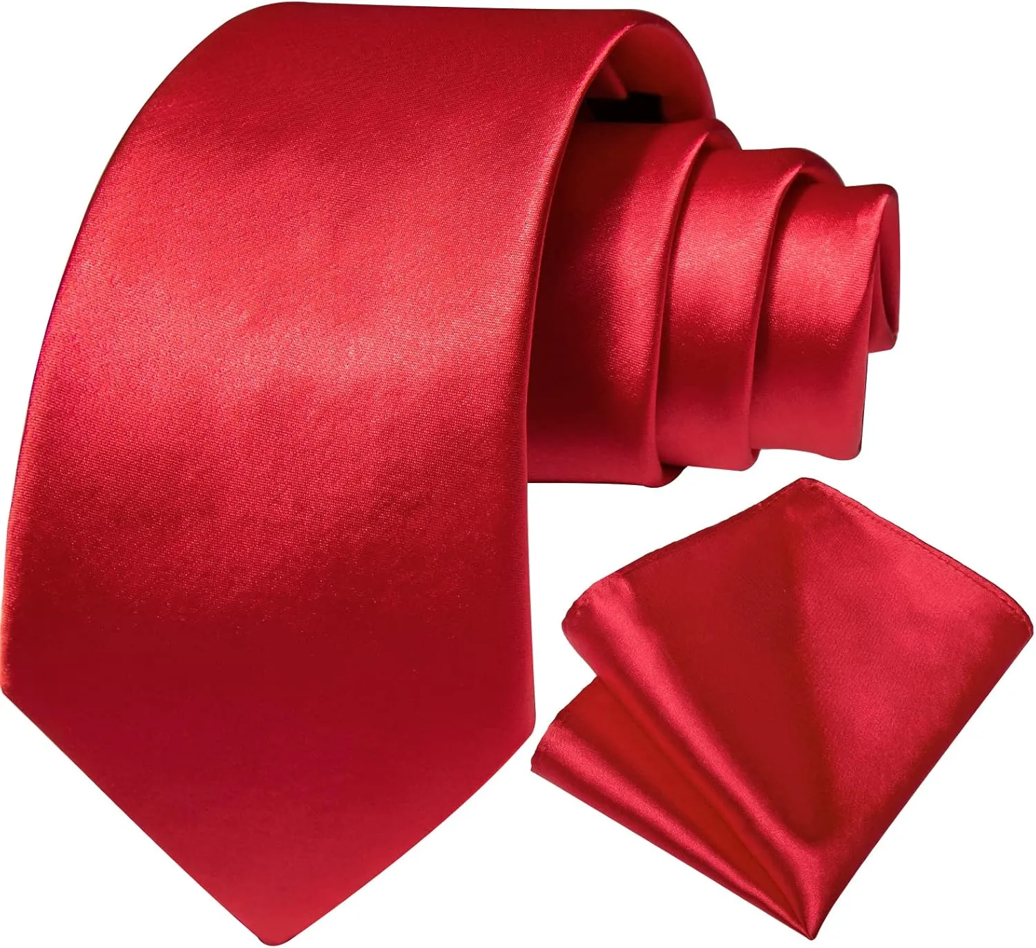 DiBanGu Satin Shirt and Tie Sets for Men Dress Shirts Long Sleeve Inner Contrast Men's Casual Button-Down Shirts S-3XL