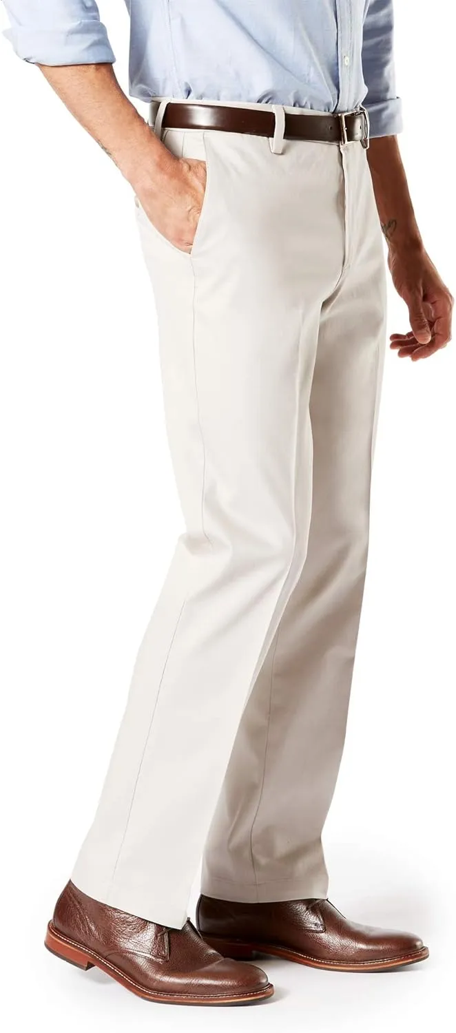 Dockers Men's Straight Fit Signature Lux Cotton Stretch Khaki Pant