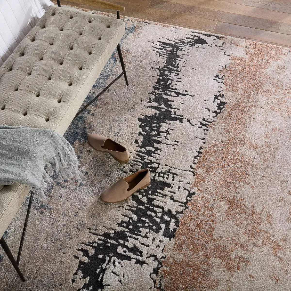 Formation Tan Modern Rug