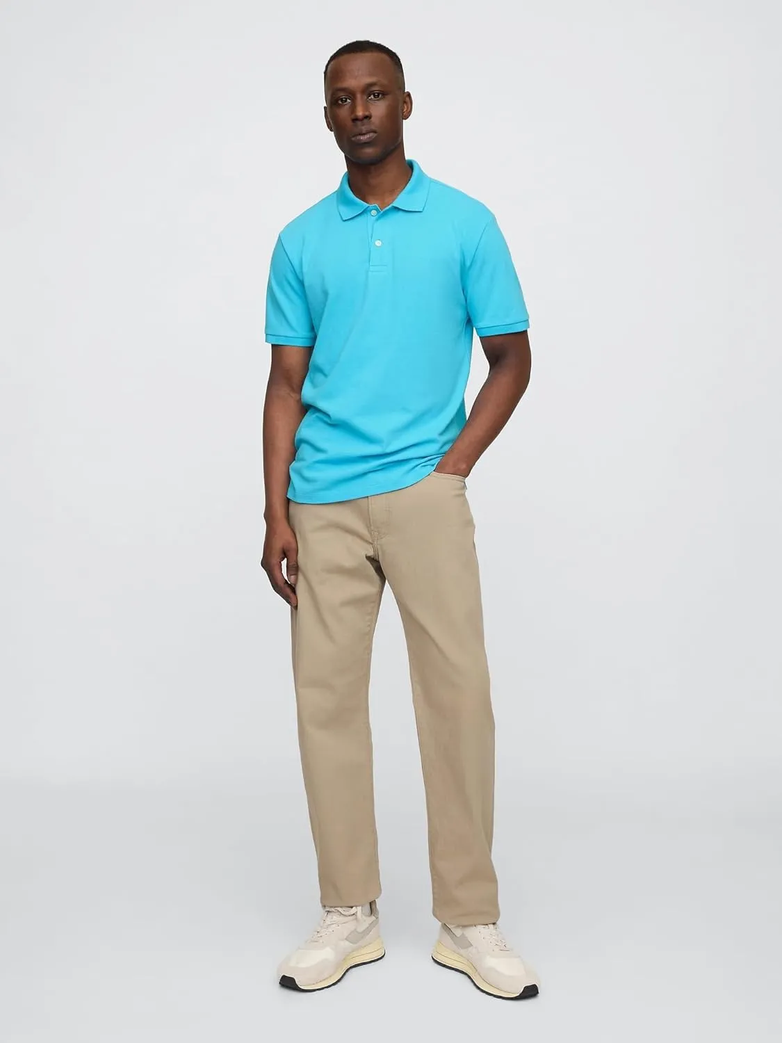 GAP Men's Stretch Pique Polo Shirt