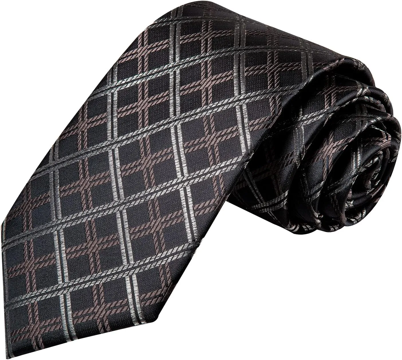Hi-Tie Men Ties Sets Silk Stripe Paisley Necktie Pocket Square Cufflinks for Business Wedding
