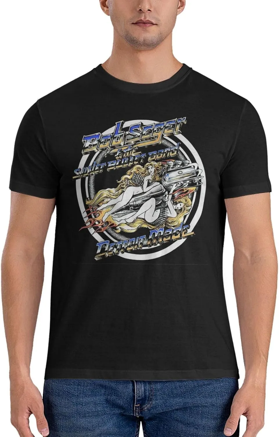 Man's T Shirt Short Sleeve Crewneck Tee Teenager Cool Summer Cotton Shirt