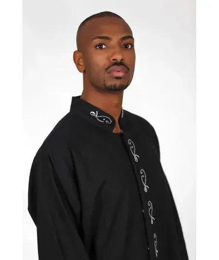 Men's black lined shirt