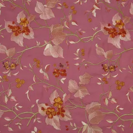Silk Clutch Bag in Pink Shalimar