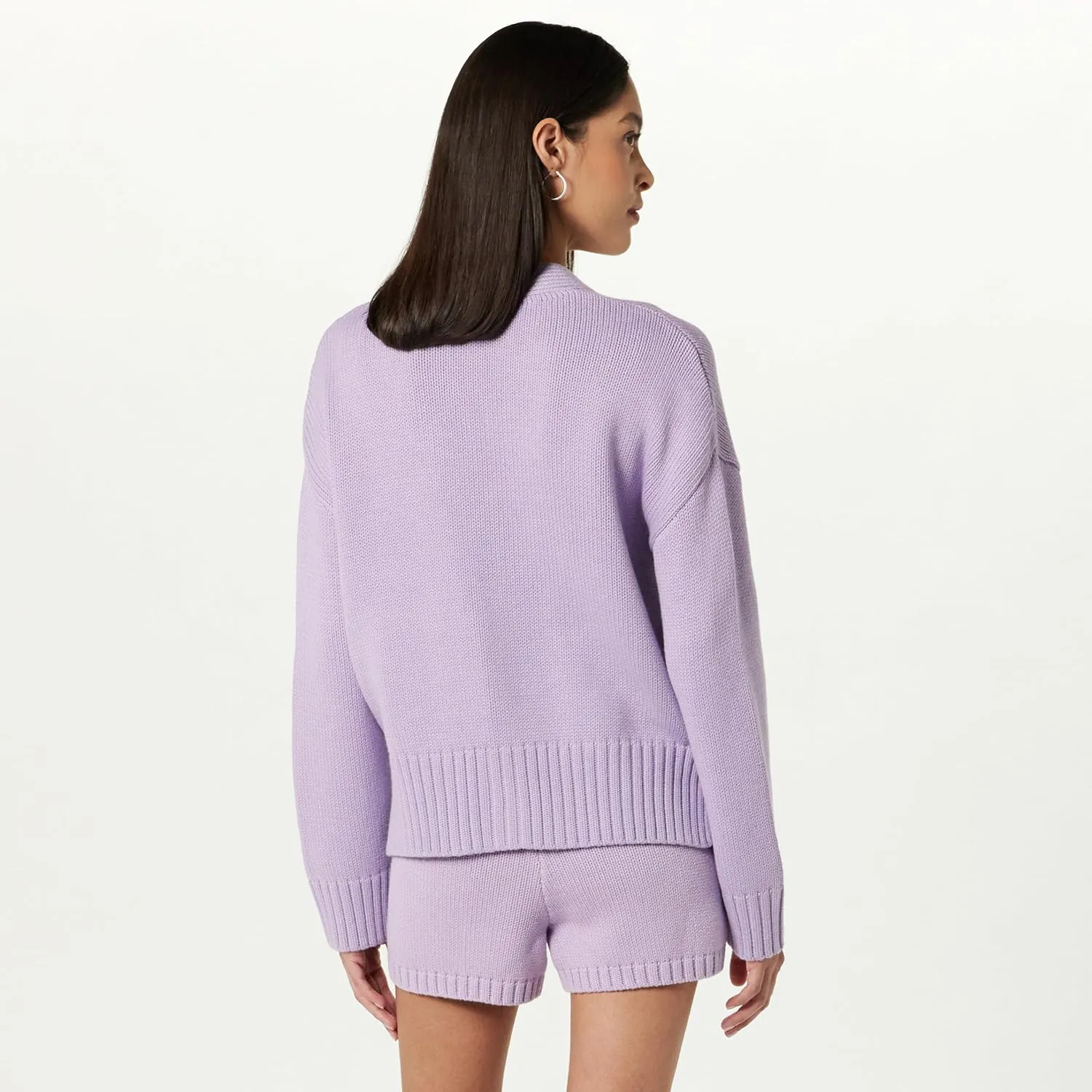 The Drop Women's Brigitte Cotton Blend Chunky Cardigan