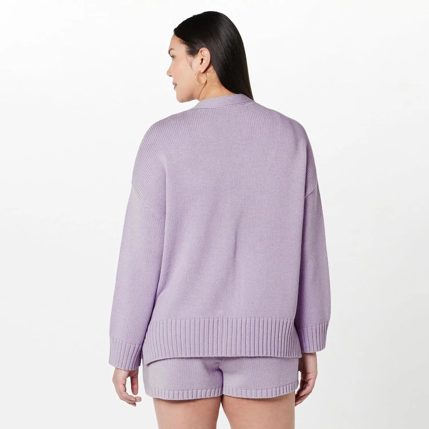 The Drop Women's Brigitte Cotton Blend Chunky Cardigan