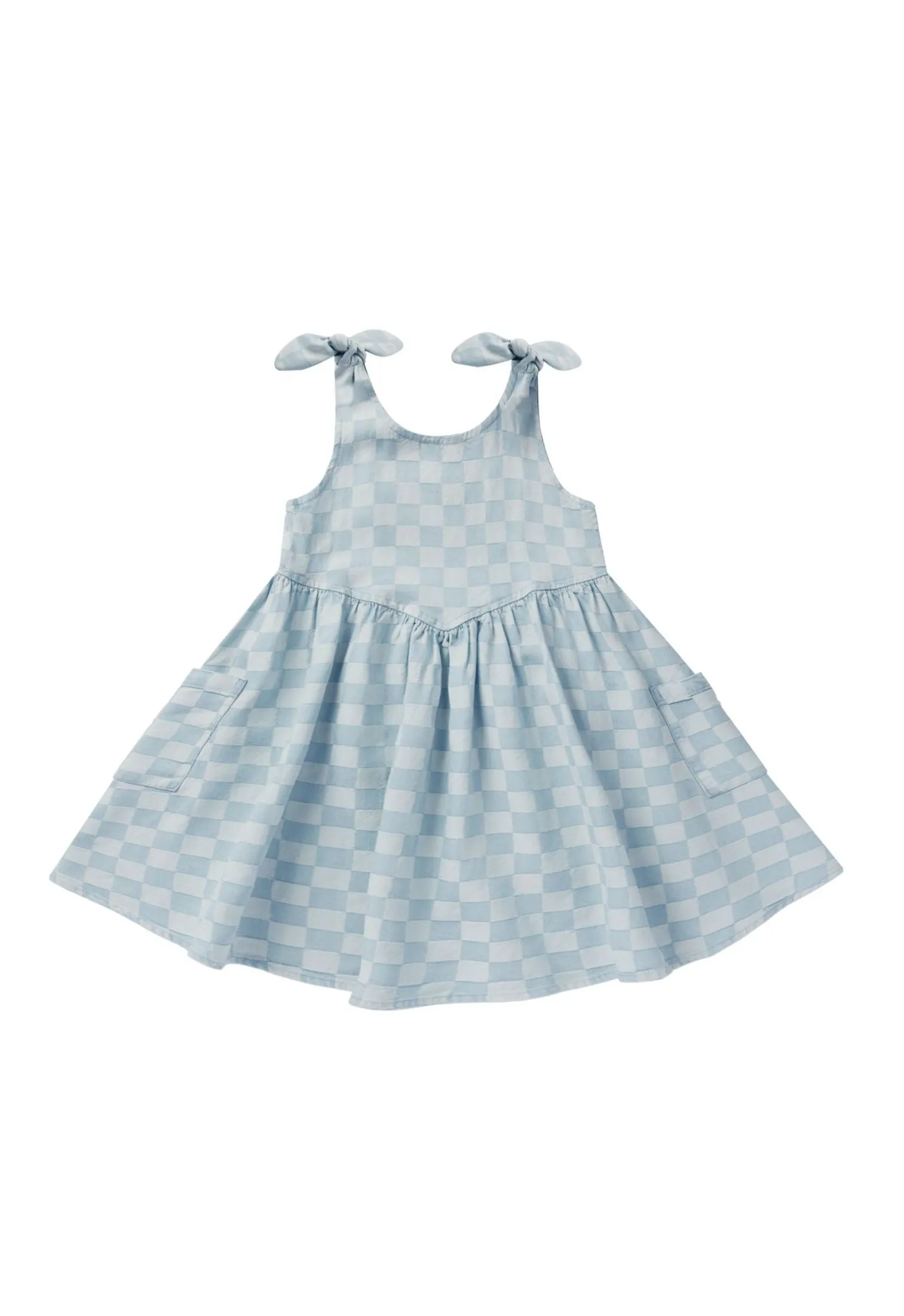 The Summer Dress by Rylee   Cru - Blue Check - BABY