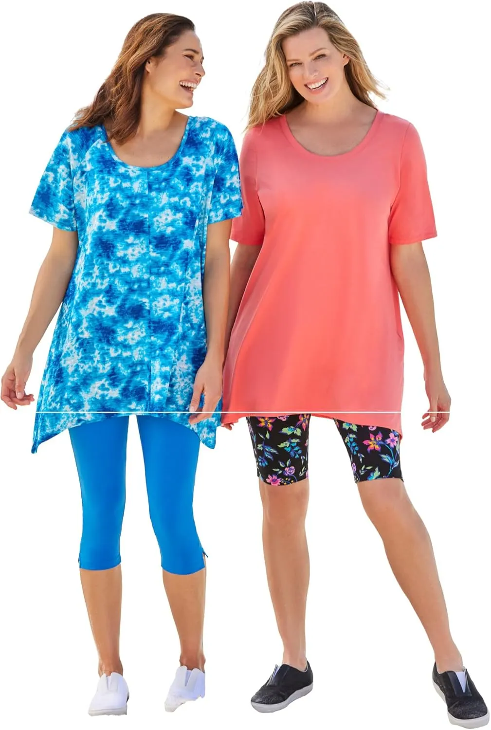 Woman Within Plus Size Stretch Cotton Bike Short