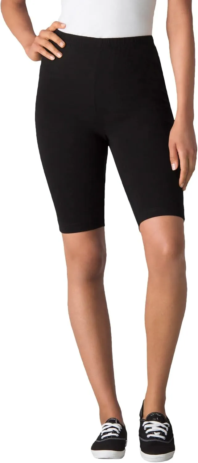Woman Within Plus Size Stretch Cotton Bike Short