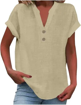 Women's Summer Tank Loose Fit Pleated V Neck Sleeveless Top Curved Hem Flowy Womens Casual Tops